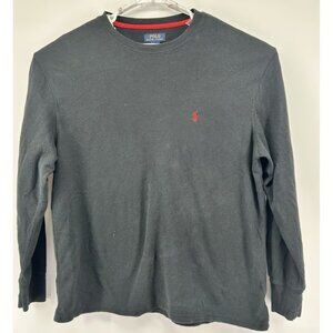 Polo Ralph Lauren Sleepwear Long Sleeve Shirt Black Men's Size 2XL